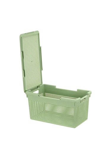 El Casa Kapaklı "loft" Depolama Kutusu, 21 Litre 306073809 Yeşil