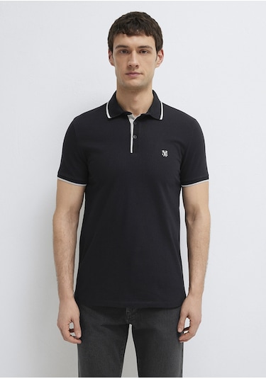 Mavi - Siyah Polo Tişört 0613266-900 Siyah