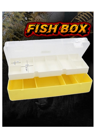 Rapala Kutusu Jig Yem Kutusu Lrf Kutusu 22.5x12x5.5 Sarı