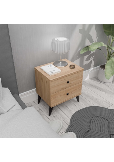 3722 Mona 2 Çekmeceli Komodin Sepet