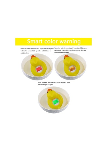 Sones Sn062 Çocuk Banyo Termometresi Su Bebek Banyo Sarı Ördek Su Termometresi Sarı