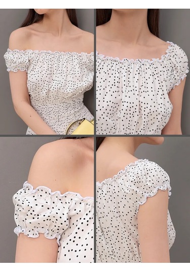 Keyem Kadın Büyük Beden Yazlık Plaj Süet Elbisesi 209378585 Beyaz