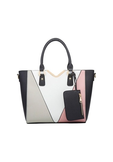 Wondernest 4'ü 1 Arada Moda Bayan Çapraz Çanta Büyük Kapasiteli Lacivert Çanta Lacivert