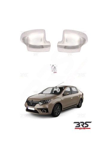 Renault Symbol Uyumlu 2013 Ve Üzeri Krom Ayna Kapağı 2 Parça Paslanmaz Çelik