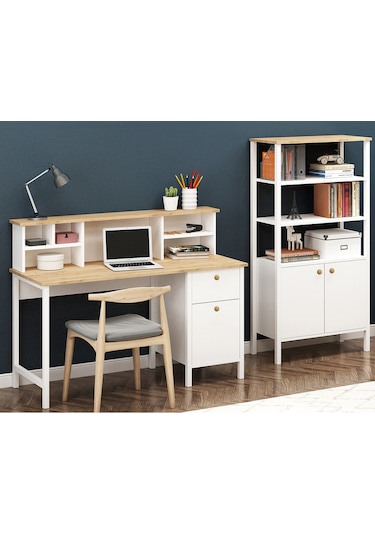 Remy Çalışma Masası Ahşap Kulplu + Remy Kitaplık Sepet-beyaz Sepet-beyaz Beyaz Remy Çalışma Masası Ahşap Kulplu + Remy Kitaplık Sepet-beyaz Sepet-beyaz Beyaz