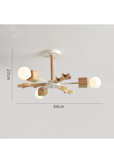 Postmodern Flake Ahşap Avize