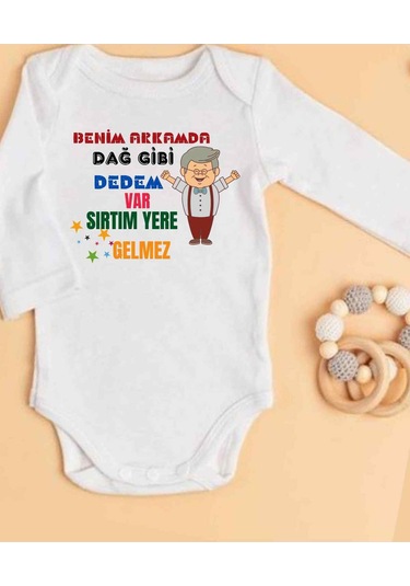 Lupi İsimli Zıbın Yazılı Bebek Zıbın Fil Dişi-bordo Beyaz