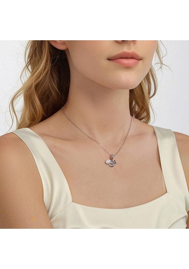 S925 Ayar Gümüş İnci Kabuk Üçü Bir Arada Bilezik Boncuklu Kolye Scc2973 Çok Renkli