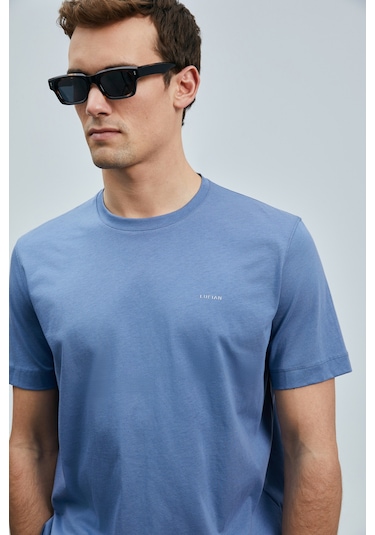 Lufian Bran Modern Grafik T- Shirt Koyu Lila Koyu Lila 111020262100890 Koyu Lila