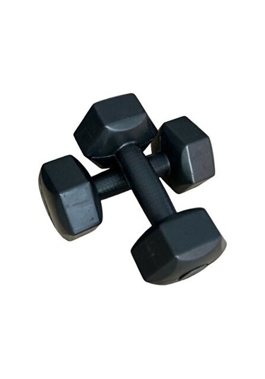 2 2 Kg Dambıl Çifti Siyah Ev Spor & Kol Çalıştırıcı Seti