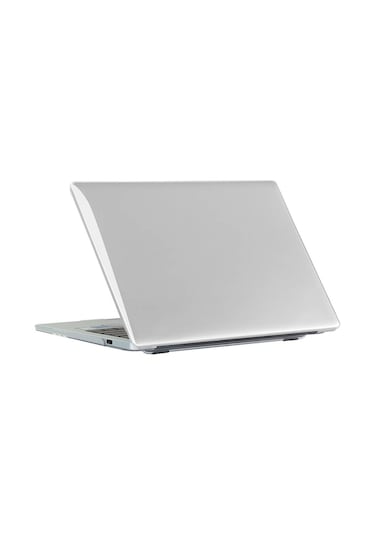 Ekılıf - Huawei Matebook D14 2023 Uyumlu - Kılıf Alt Ve Üst Koruyucu Msoft Kristal Kapak - Siyah - T30680 Siyah