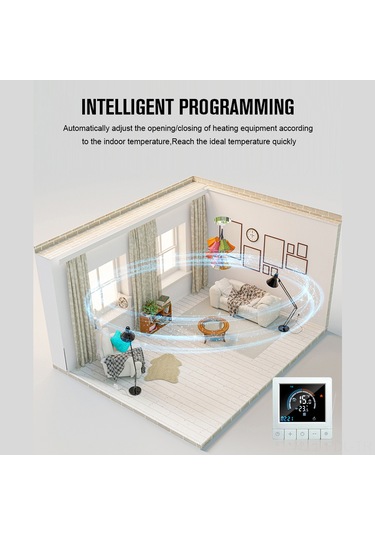 Padalink 3a Su Isıtma Akıllı Termostat, Wifi Uzak Kontrol, 5-60 C Ayarlı, Va Renkli Ekran, Programlama Ve Çocuk Kilidi, 90-240v, Enerji Tasarruflu