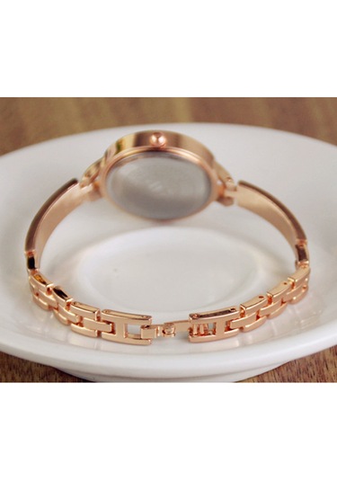 Samdoo Bayanlar İçin Zayıf Bileklik Kordonlu Simli Kol Saati - Zirve Tarz Ve Zarif Tasarım - Gümüş Rengi Silver