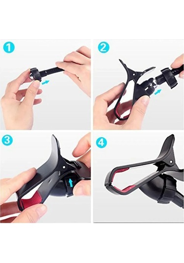 Ximistore9 Гибкий Держатель Для Телефона С Регулируемым Ростом: Для Кровати, Стола И Авто - Черный Металл-абс