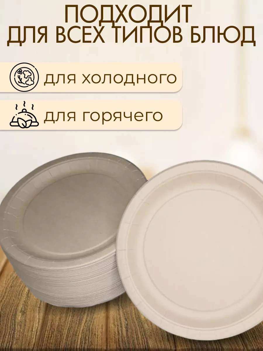 Upakovocnye Resenia 23 Cm Kağıt Tek Kullanımlık Tabaklar 100'lü Set 189740373 100 adet