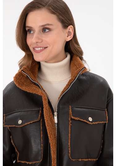 U.s. Polo Assn. Kadın Kahverengi Deri Mont-kaban 50297229-400 400kahverengı