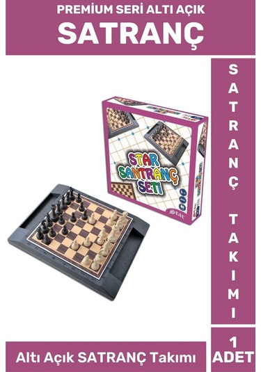 Premium Seri Aile Ev Arkadaş Zeka Strateji Beceri Geliştirici Altı Açık Kutulu Satranç Takımı