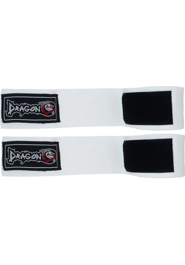 Dragondo 3,5 Metre Beyaz Elastik Boks Bandajı Profesyonel Şeffaf Dişlik Ve Atlama İpi Set Beyaz