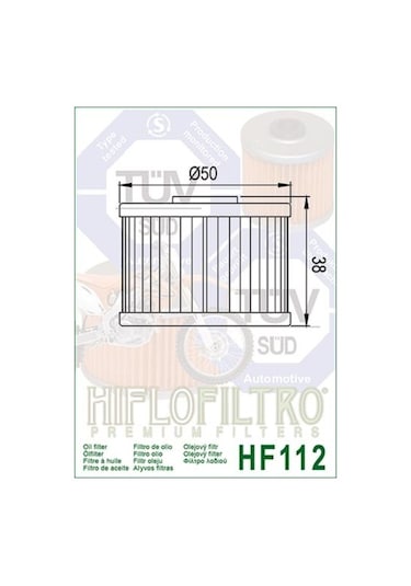 Hiflo Hf112 2013-2016 Honda Crf 250 L Uyumlu Yağ Filtresi
