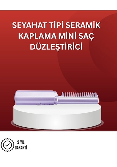 Isıtmalı Saç Düzleştirici Fırça - Kablosuz Ve Hafif Tasarım