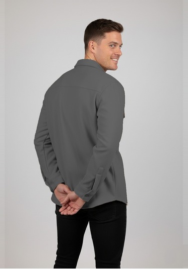 Deepsea Erkek Antrasit Premium Kaşe Ceket Şık, Modern Ve Sıcak Tutan Tasarım Ceket Mont 2500559 Antrasit