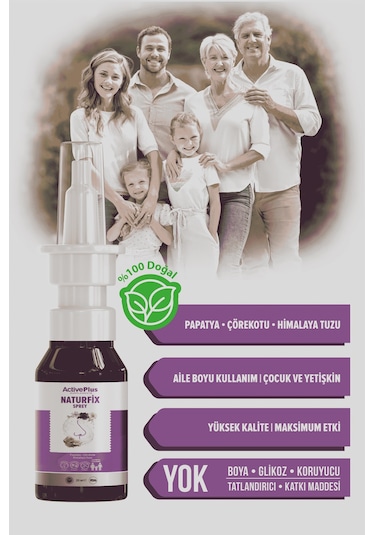 Active Plus Naturfix Burun Spreyi 20 ML