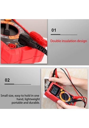 Butuglobal Ht108l 600v 10a Lcd Dijital Multimetre Dc Gerilim Diyot Frekans Multitester Akım Test Cihazı