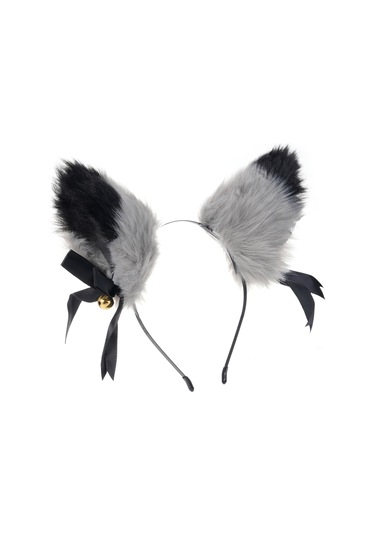 Yifomall Şık Tilki Kulaklı Saç Aksesuarı: 2 Farklı Stil İçin Peluş Kulaklar Ve Siyah Bant Seti 12cm X 9cm