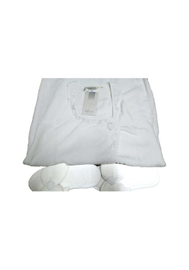 Soft Cotton İris Beyaz 2 Li Sauna Seti Beyaz