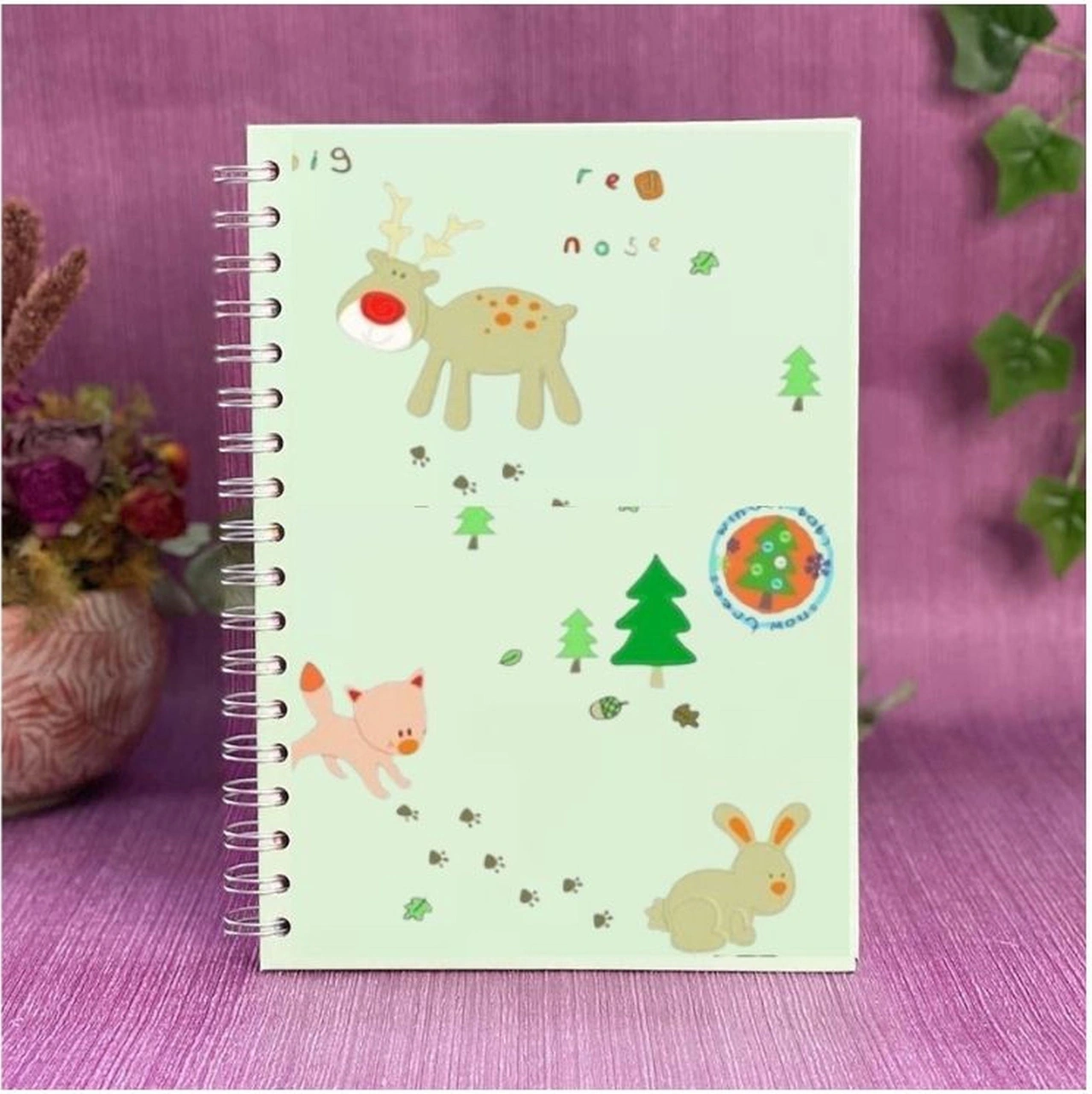 2 Adet Defter Sticker,laptop Sticker Ormanlı Desenli Pvc 48x33x0,5cm