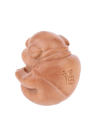 Suntek 1 Pair Çin Ahşap Akupunktur Tetik Noktası Masaj Topu El Kahverengi