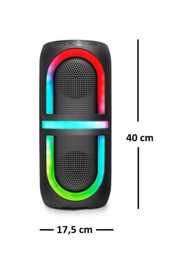 Kimiso QS3636 Rgb Led Fm Radyo 2x5 W 2x4" Bluetooth Hoparlör