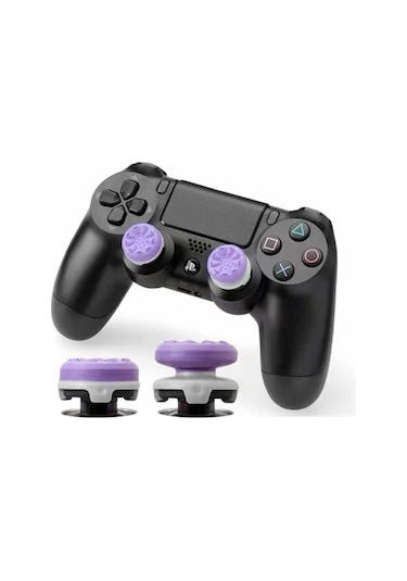 Mor Galaxy Uyumlu Ps4/ps5 Uyumlu Performans Analog Koruyucu Ve Yükseltici Mor Mavi
