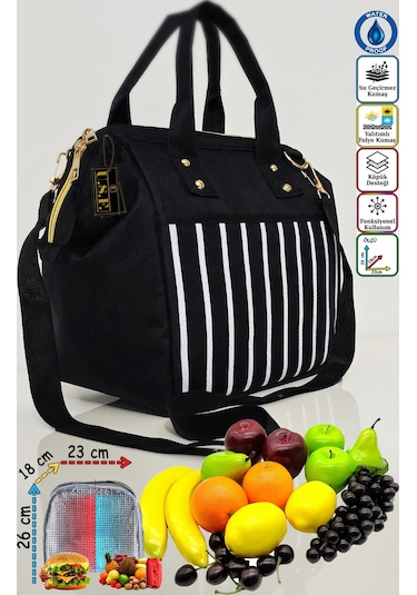 Anne Bebek Askılı Taşıma Çantası Isı Yalıtımlı Termal Termoslu Yemek, Mama, Beslenme, Gıda Çantası Çok Renkli