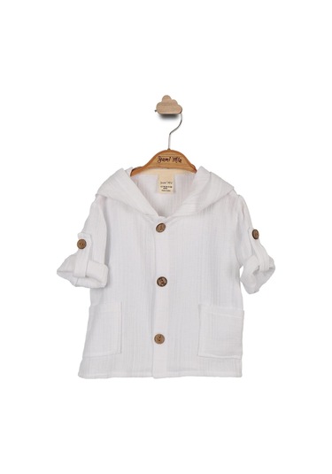 Kapüşonlu Müslin Hırka 001