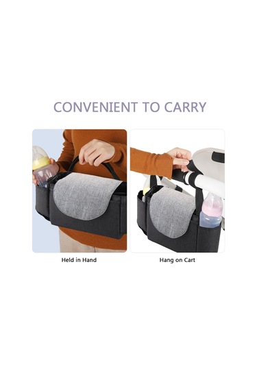 Jeehugo Siyah Çok Amaçlı Büyük Kapasiteli Anne Çantası - Dayanıklı Bebek Bakımı Malzemeleri Ve Kişisel Eşyalarınızı Taşıyan Dışarı Çıkış Çantası Siyah