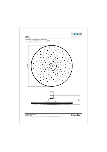 Eca Dalia Ankastre Duş Seti - 3 Yollu / 7 Parça Set 102199771 Krom