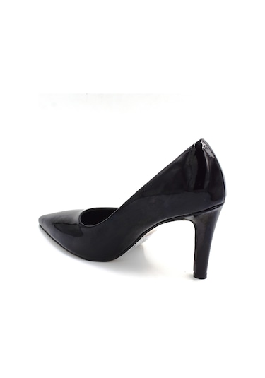 Prego Pine Cone Kadın Stiletto Ayakkabı Rugan Siyah Rugan Siyah