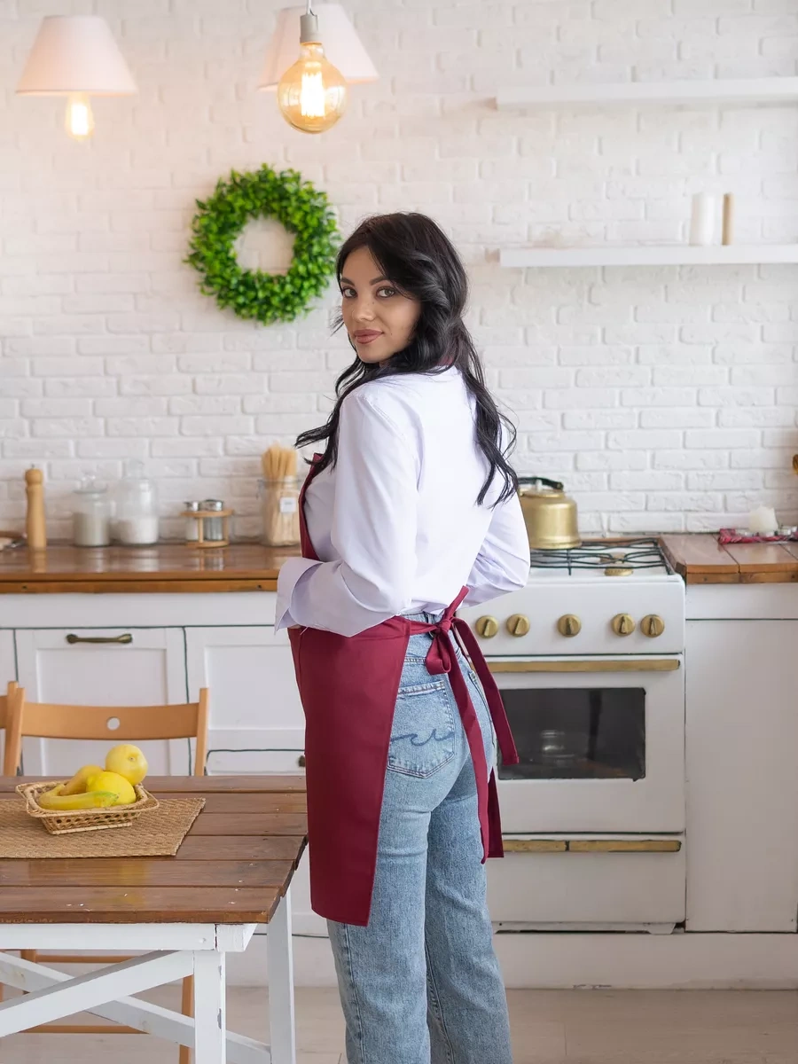 Valiver Usta İçin Cepli Mutfak İş Önlüğü 15464930 Bordo