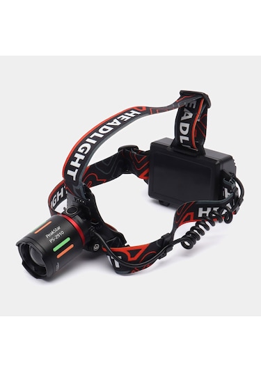 Şarjlı Profesyonel Zoomlu Kamp Avcı Balıkçı Kafa Lambası Feneri Ps-2910 Çok Renkli