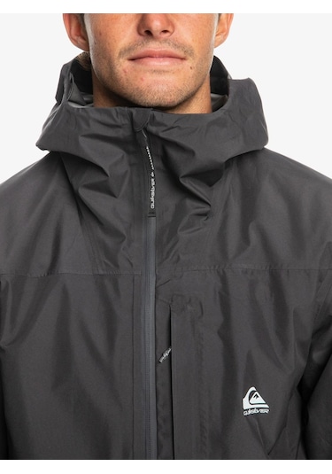 Quiksilver Over Cast Gore Tex Jk Erkek Mont-27815-Koyu Gri