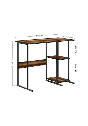 Msr2 Metal Ayaklı Bilgisayar Çalışma Masası - Ceviz Msr2 Ceviz