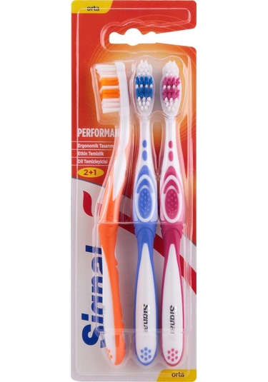 Signal Performance 2 + 1 Diş Fırçası Medium