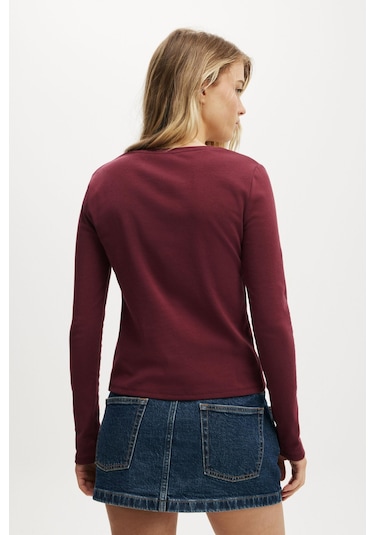 Madmext Bordo Slim Fit Düğmeli Kadın Hırka Mg2580 Bordo