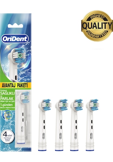Whitening Pro Oral-b Uyumlu 4 Adet Yedek Başlık - Beyazlatma Teknolojisi & Premium Quality