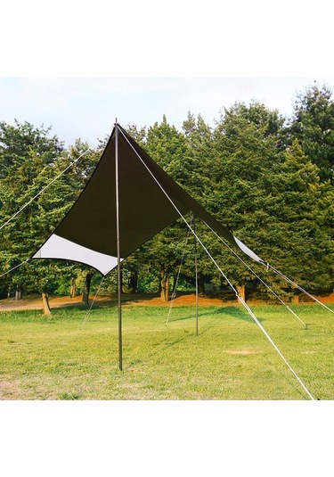 Novahub Kırmızı/siyah 6061 Alüminyum Çadır Direği, 16/19mm Çap, 207/47cm, Siyah Kapaklı Siyah