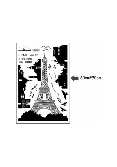 Eyfel Kulesi Çıkarılabilir Dekor Çevresel Duvar Duvar Çıkartmaları Çıkartması Diğer