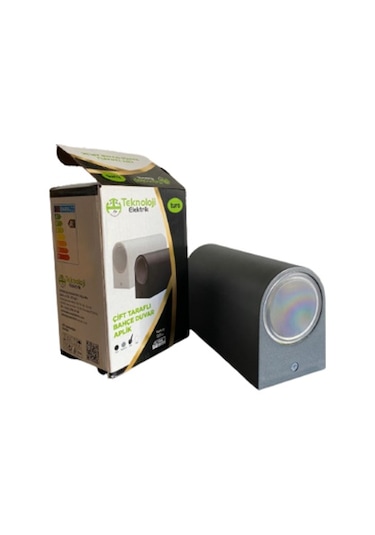 Teknoloji Elektrik Çift Yönlü Dekoratif Aplik (Siyah) Siyah