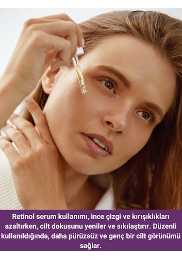 The Vivia  İnce Çizgi ve Retinol Serum 30 ML