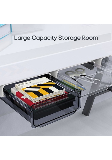 Masa Altı Görünmez Çekmece Kırtasiye Düzenleyici Yurt Masası Alan Tasarrufu Depolama Şeffaf